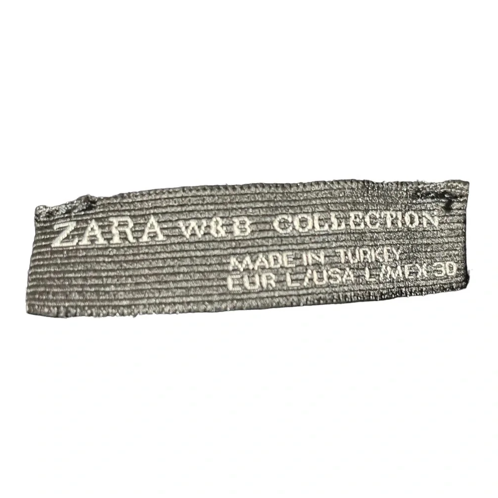 Zara W & B Collection Womens shirt flutter sleeve - Picture 5 of 5